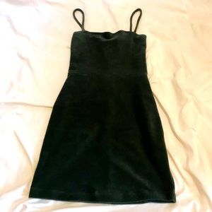 Dark green body con dress size small